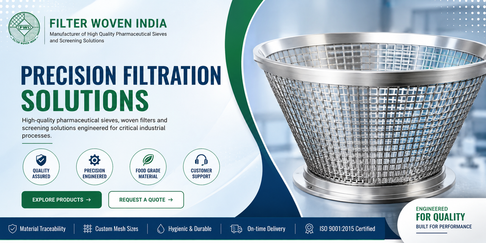 Filter Woven India pharmaceutical filtration products